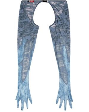 DIESEL C-Lace Bolero Trimmed Top - Blue