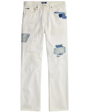 Polo Ralph Lauren Heritage Patchwork Jeans - White