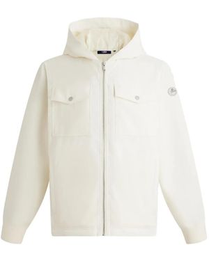 Fusalp Hoodie Mit Klappentasche - Weiß
