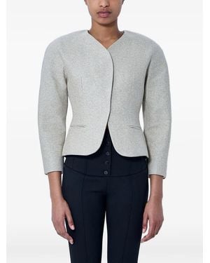 Jacquemus The Mini Ovalo Jacket - Gray