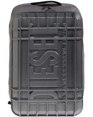 DIESEL Embossed Logo Hard-Shell Backpack - Grey