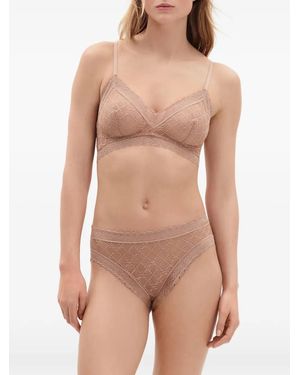 Eres Florissante Lace-Trim Briefs - Natural