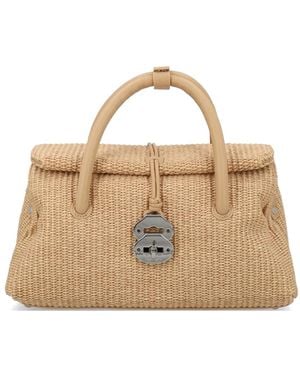 Zanellato Small Dotta Wicker Tote Bag - Natural