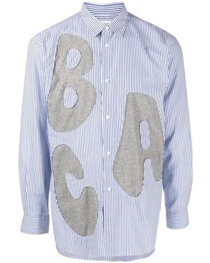 Comme des Garçons パッチディテール シャツ - ブルー