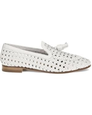 Fratelli Rossetti Woven Tassel Loafers - White