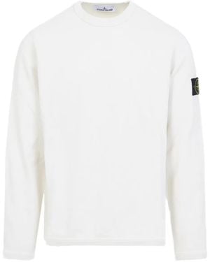 Stone Island Logo-detail sweater - Weiß
