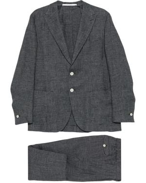 Eleventy Buttoned Soft Suit - Grey