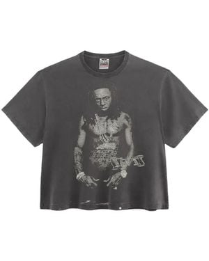 Triple Sevens Weezy Graphic-Print T-Shirt - Grey