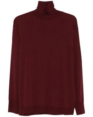 Erika Cavallini Semi Couture Fenice Turtleneck Top - レッド