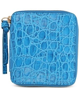 Dries Van Noten Leather Wallet - Blue