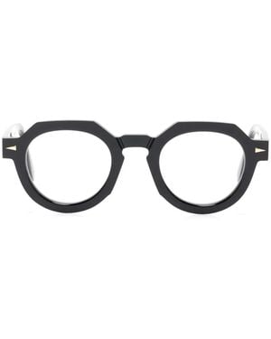 Ahlem Petits Champs Round-Frame Glasses - Black