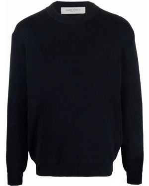 Golden Goose Logo Organic Cotton Jumper - Blue