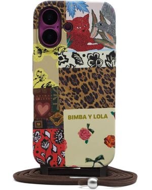 Bimba Y Lola Iphone 16 Patchwork Phone Case - White
