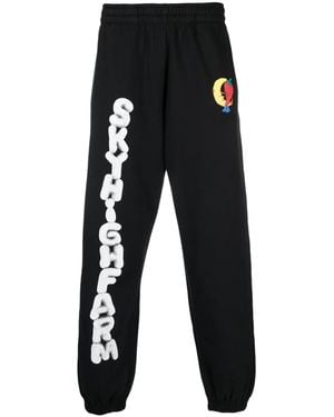 Sky High Farm Logo-Print Track Pants - Black