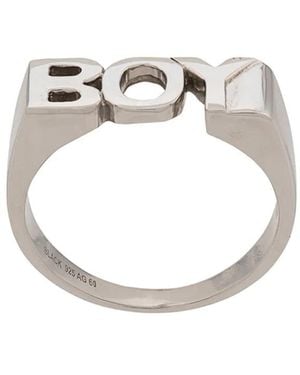 Maria Black Boy Ring - Metallic