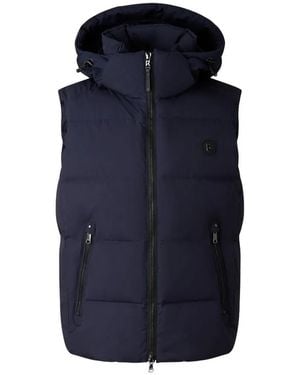 Bogner Detachable Hooded Puffer Gilet - Blue