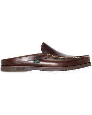 Paraboot Bahamas Leather Mule Shoes - Brown