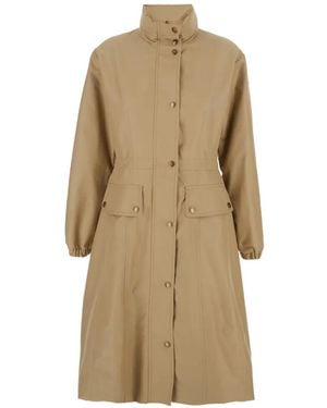 Moncler Rhododendron Flap-Pocket Jacket - Natural