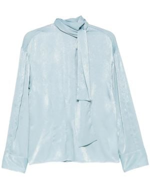 Manuel Ritz Bow-Tie Shirt - Blue