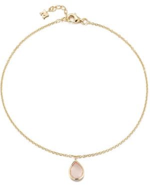 Mateo Topaz Anklet Bracelet - White