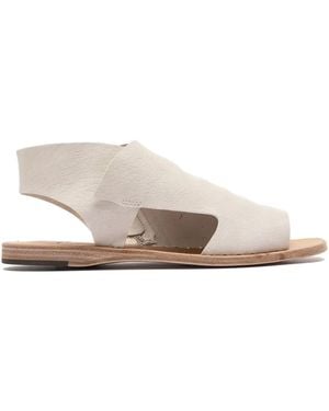 Officine Creative Itaca 033 Leather Zip Sandals - White