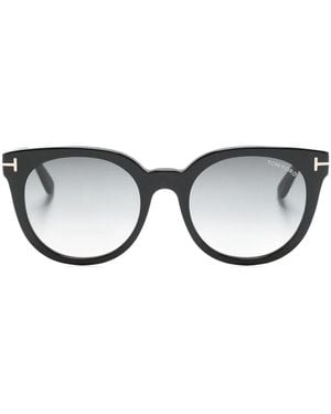 Tom Ford Moira ラウンドフレーム サングラス - ブラック