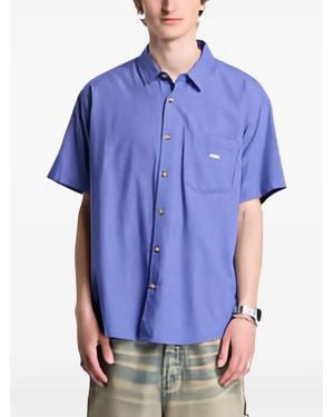 Obey Bigwig Frank Gingham-Check Shirt - Blue
