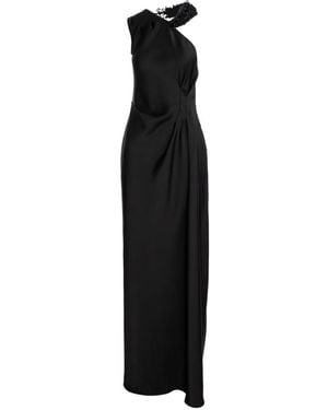 V:PM ATELIER Libra One-Shoulder Maxi Dress - Black