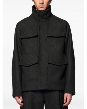 Omar Afridi M65 Single-Breasted Coat - Black