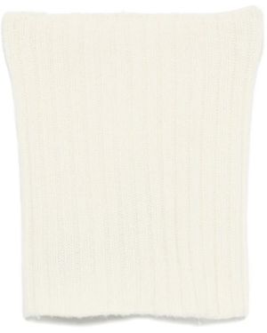 Dell'Oglio Ribbed Neck Warmer - Natural