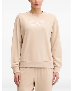 EA7 Jogginganzug mit Logo-Detail - Natur