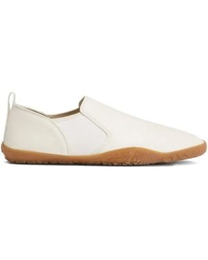 Lemaire Elastic-Insert Round-Toe Slip-On Trainers - White