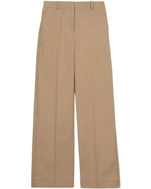 3.1 Phillip Lim Distressed Wide-Leg Trousers - Natural