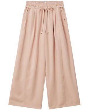 B+ AB Pleated Wide-Leg Trousers - Pink