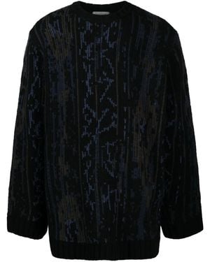 Yohji Yamamoto Pullover Mit Kontrastdetails - Schwarz