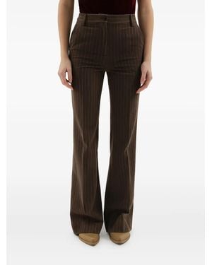 1989 STUDIO ストライプ フレアパンツ - ブラック