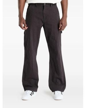 Dickies Stripe-Pattern Trousers - Black
