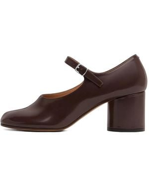 Maison Margiela Tabi Mary Janes - Braun