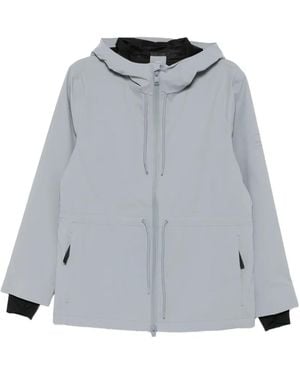 Rains Suva String Hooded Jacket - Grey