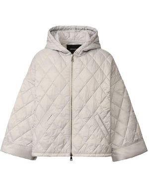 Fabiana Filippi Quilted Hooded Jacket - White