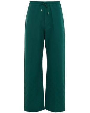 CASABLANCA Elasticated-Waistband Track Pants - Green