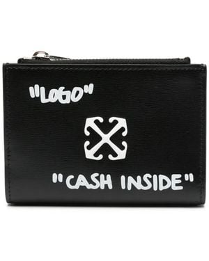 Off-White c/o Virgil Abloh Jitney Portemonnaie Mit Klappe - Schwarz
