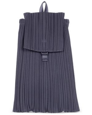 Pleats Please Issey Miyake Pleated Backpack - Blue