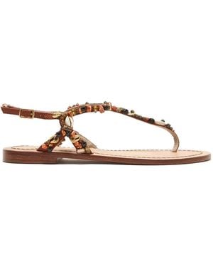 Maliparmi Seashell Summer Sandals - Brown