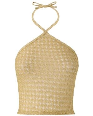 Missoni Haut En Crochet À Dos Nu - Natural