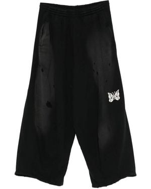 Needles Pantalon Droit Butterfly - Black