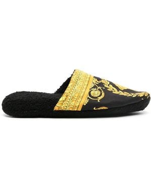 Versace Medusa Printed Slippers - Black