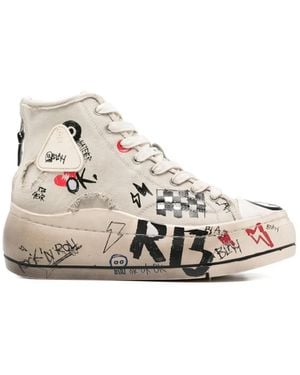 R13 Kurt Hi-Top Sneakers - Natural