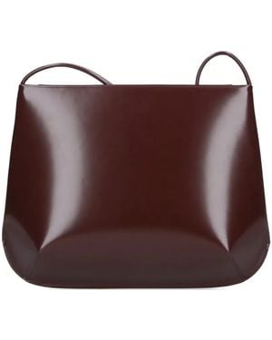 Faune Loge leather shoulder bag - Marrón