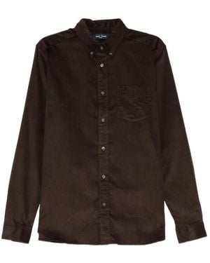 Fred Perry Chemise Needle Cord - Brown